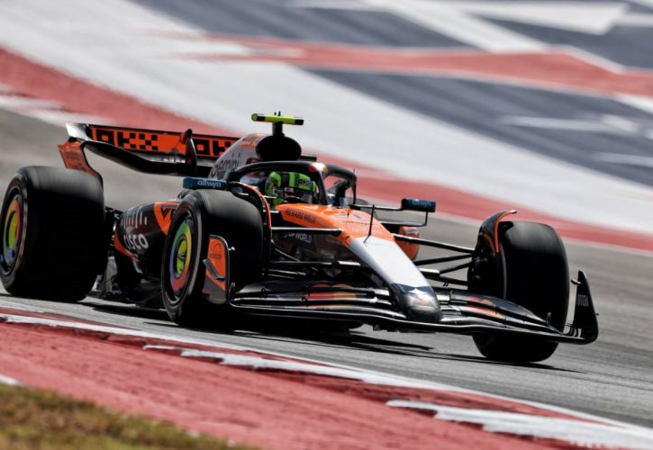 2025年F1第18站美国大奖赛一练：诺里斯领跑，法拉利遇变速箱危机